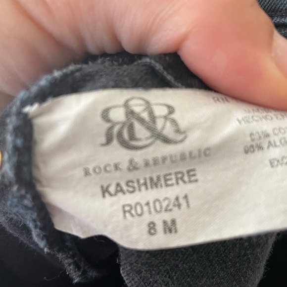 Rock & Republic black stretch skinny jeans - Picture 5 of 5